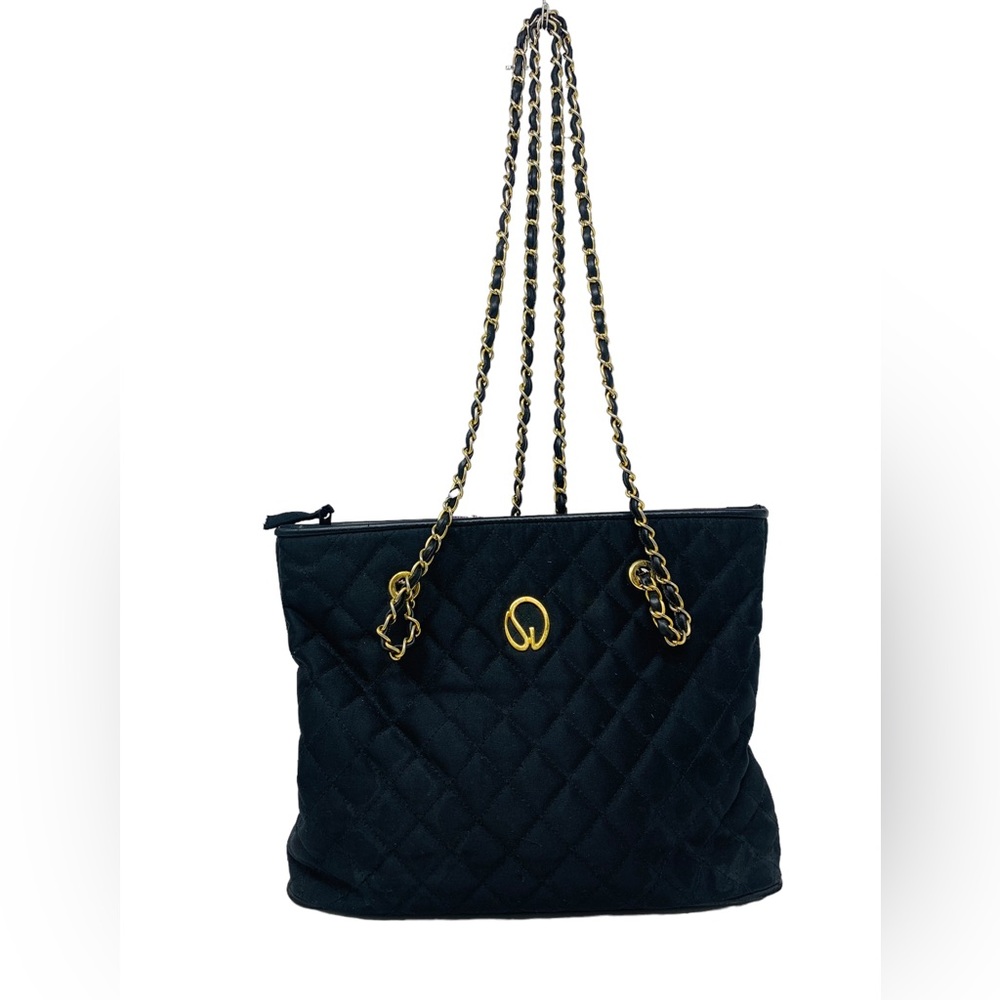 St John Black Quilted Purse